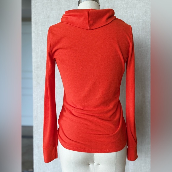 Michael Kors Vibrant Orange Cowl Neck top , T-shirt, Sweater Size M - Picture 7 of 16